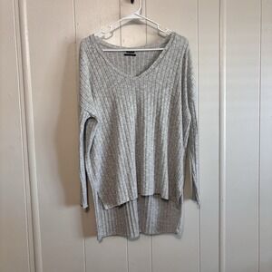 Out From Under Urban Outfitters Women's Light Sweater XS Gray Ribbed Oversized